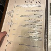 Vegan menu  at Beat in Tenerife