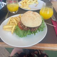 Vegan gourmet burger without vegan mayo  at Beat in Tenerife