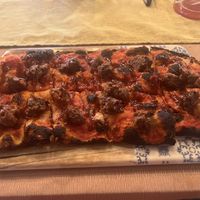 Vegan pizza  at Beat in Tenerife