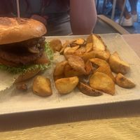 Vegan gourmet burger   at Beat in Tenerife