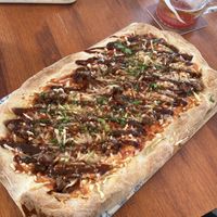 Vegan BBQ pizza   at Beat in Tenerife