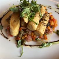Vegan pan-fried 'lobster’  at The Ancient Mariner in Lynmouth