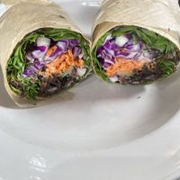 Black bean wrap (gf option)   at Wildflower Vegan Café in Millville