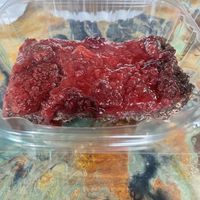 Raspberry chocolate tart  at Wildflower Vegan Café in Millville