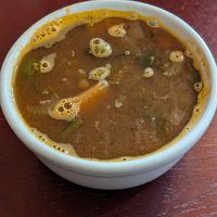 Lentil soup at Wildflower Vegan Café in Millville