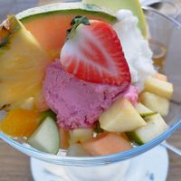 Veganes Eis at Cafe Heiner in Oetz