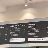 Part of the menu  at Jenki in East London