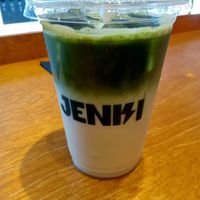 Vanilla and sea salt matcha at Jenki in East London