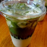 Pistachio tiramisu matcha at Jenki in East London