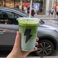 Lavender CBD with oat milk at Jenki in East London