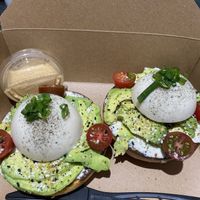 Poached ‘egg’ sandwich   at Steep Tea Company in Phoenix