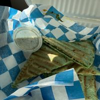 Chicken quesadillas at Healthy Choice Café in Florence