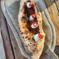 Peinirli with Lahmacun at Ergon Agora in Thessaloniki