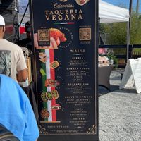Menu at Calaveritas in Atlanta