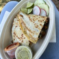 Chorizo and papas quesadilla ($10)  at Calaveritas in Atlanta
