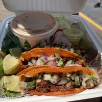 Unbelievable tacos!!  at Calaveritas in Atlanta
