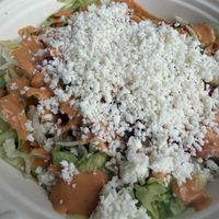 Bowl with mushroom carnitass  at Calaveritas in Atlanta