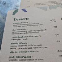 Menu June 24 at The Botanist in Salford