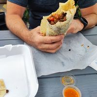 Vegan carne asada burrito at Liticker's in San Diego