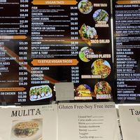 Menu tacos   at Liticker's in San Diego