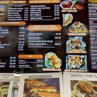 Menu tamales, soups  at Liticker's in San Diego