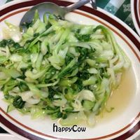 stir fry Bok Choy with garlic at Veggie Cafe in Richardson