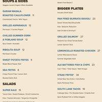 Menu  at South Lane Bistro in Guilford