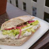 Mackerel sandwich at De Vegetarische Slager - The Vegetarian Butcher in The Hague