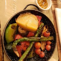 Grilled vegetables at Hotel & Restaurant Marina Palamós in Palamos