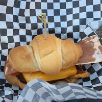 Breakfast sando at Cozo Grill in Portland