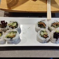 Hanna Roll with spring salad, cucumber, and avocado. at Kei Sushi in Reno