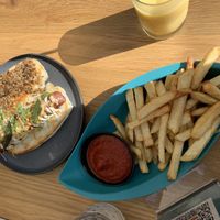 Don’t remember what this was. But it was awesome!!! at Good Dogs Plant Foods in Vancouver