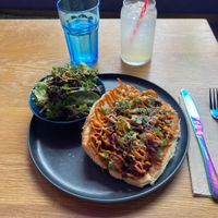 Kimchi dog. Was amazing    at Good Dogs Plant Foods in Vancouver