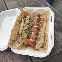 “Frankenweenie” 🤤 at Good Dogs Plant Foods in Vancouver