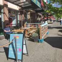 Patio at Good Dogs Plant Foods in Vancouver
