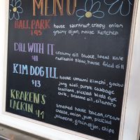 Pop up me u at Good Dogs Plant Foods in Vancouver