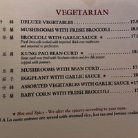Vegetarian options  at Pagoda  in North Pole