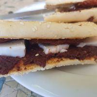 Feta cheese sandwich at Victoria Cafe & Boutique in Ntamouchari