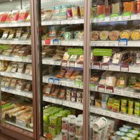 Refrigerated vegan products at Alnatura in Konstanz