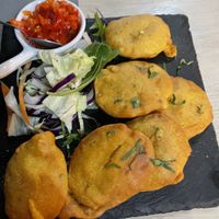 Potato Bhajis at The Curry Leaf in Lagos