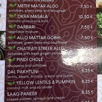 New vegan 🌱 menu   at The Curry Leaf in Lagos