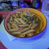 Pasta arrabitata without chilli at Trumeza in Sarande