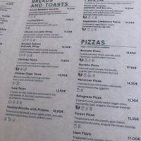 Menu   at A Vocados in Platja Daro