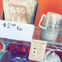 stock up on camping coffee here at Tumbleweeds Bookstore and Cafe in Gardiner