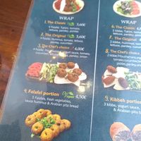 menu at Not Just Falafel in Athens