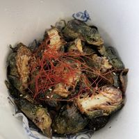 Brussels sprouts salad  at Rakkan Ramen in Boulder