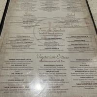 Menu  at Tabla Indian Restaurant in Orlando