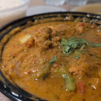 Kadai curry with soya chaap at Tabla Indian Restaurant in Orlando