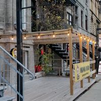 Outside at Mama Khan in Montreal