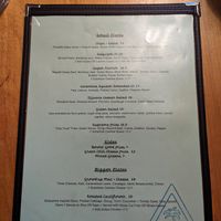 Veg menu 2 at Bermuda PEC in Prince Edward